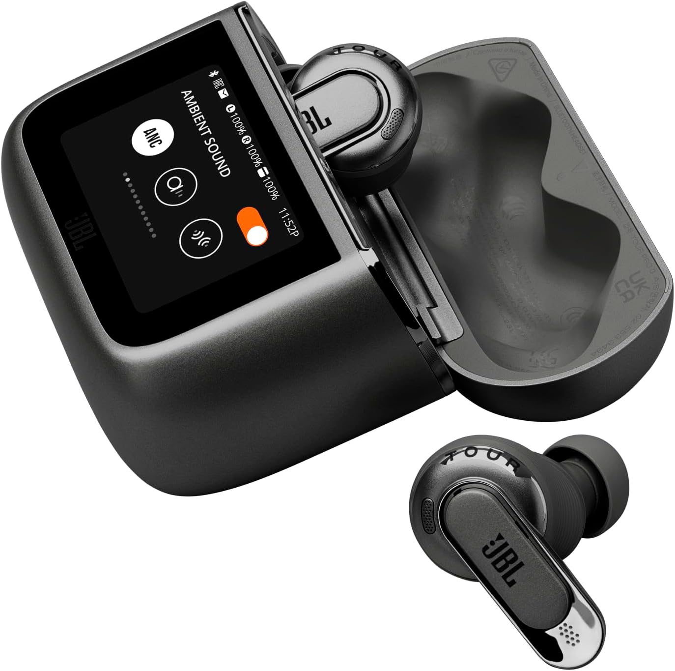 JBL Tour Pro 2 – Auriculares Inteligentes con Cancelación de Ruido y Estuche Táctil