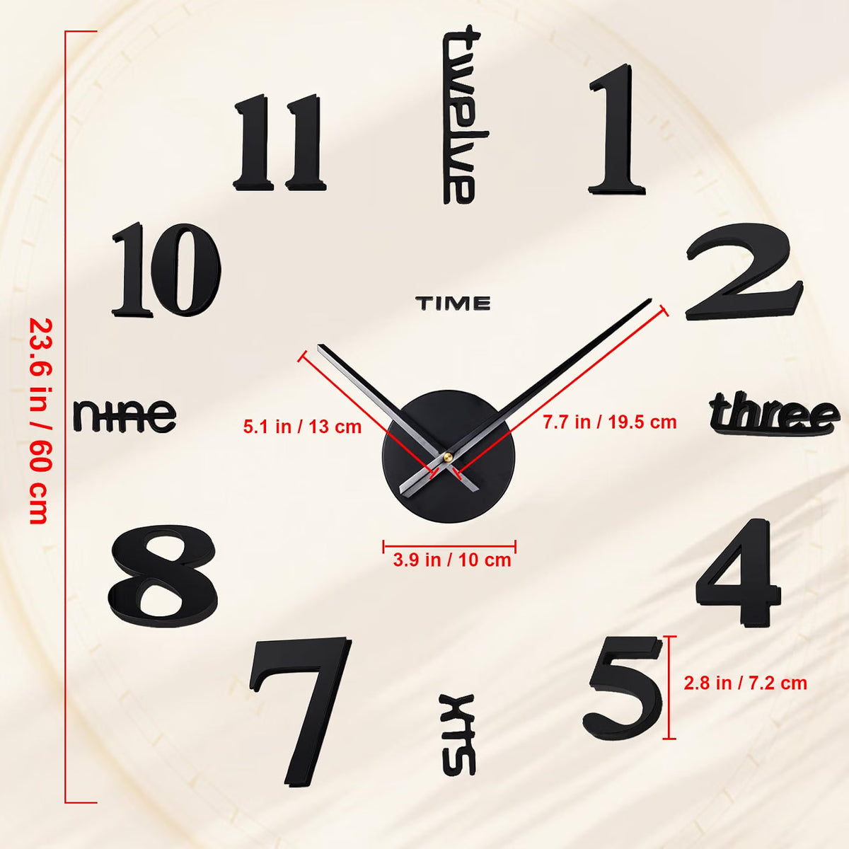 Reloj 3D Decorativo Premium