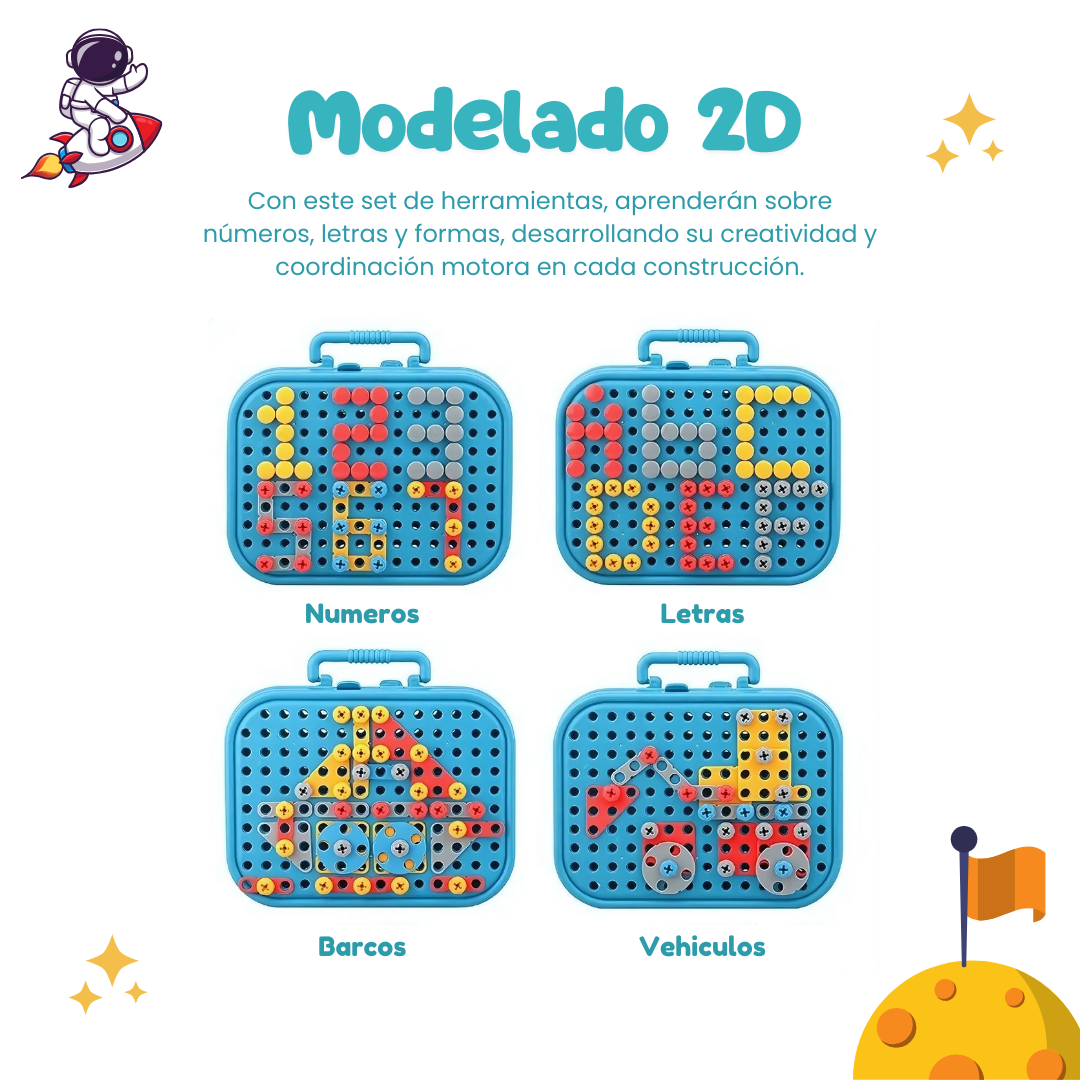 Set de aprendizaje Montessori - Tablero de aprendizaje interactivo