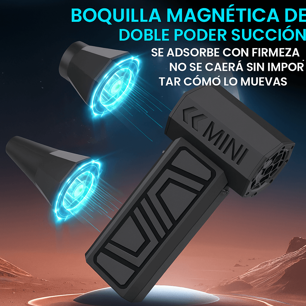 TurboClean Pro® – Soplador de Aire Comprimido Recargable