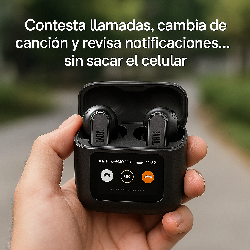 JBL Tour Pro 2 – Auriculares Inteligentes con Cancelación de Ruido y Estuche Táctil