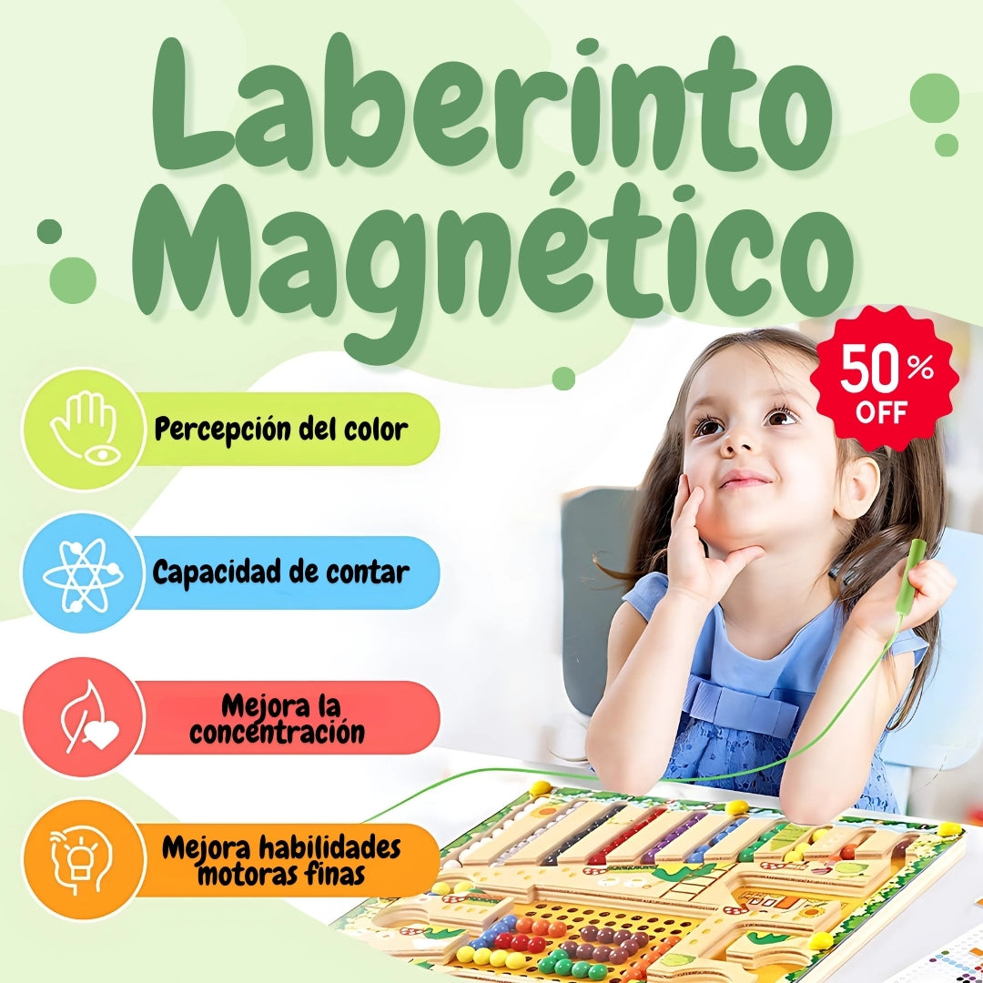 Laberinto Montessori – Juego interactivo para potenciar habilidades motoras y numéricas.