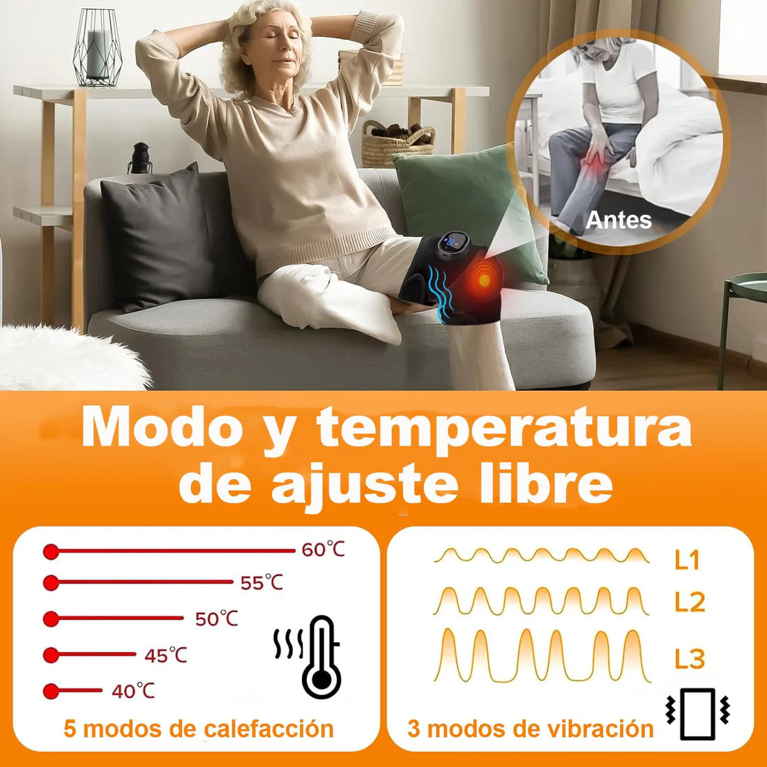 Rodillera Alivio Total 3en1