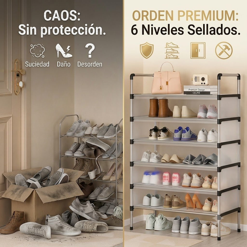 Zapatero Organizador Premium 6 Niveles