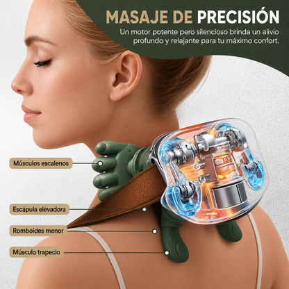 BodyRelax Pro™ | Masajeador Corporal Shiatsu con Calor 4D