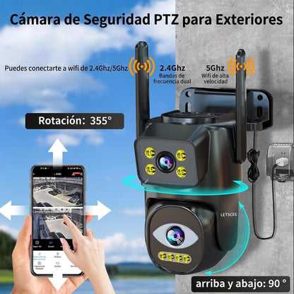 DuoGuard Pro™ – Cámara Exterior de Doble Lente