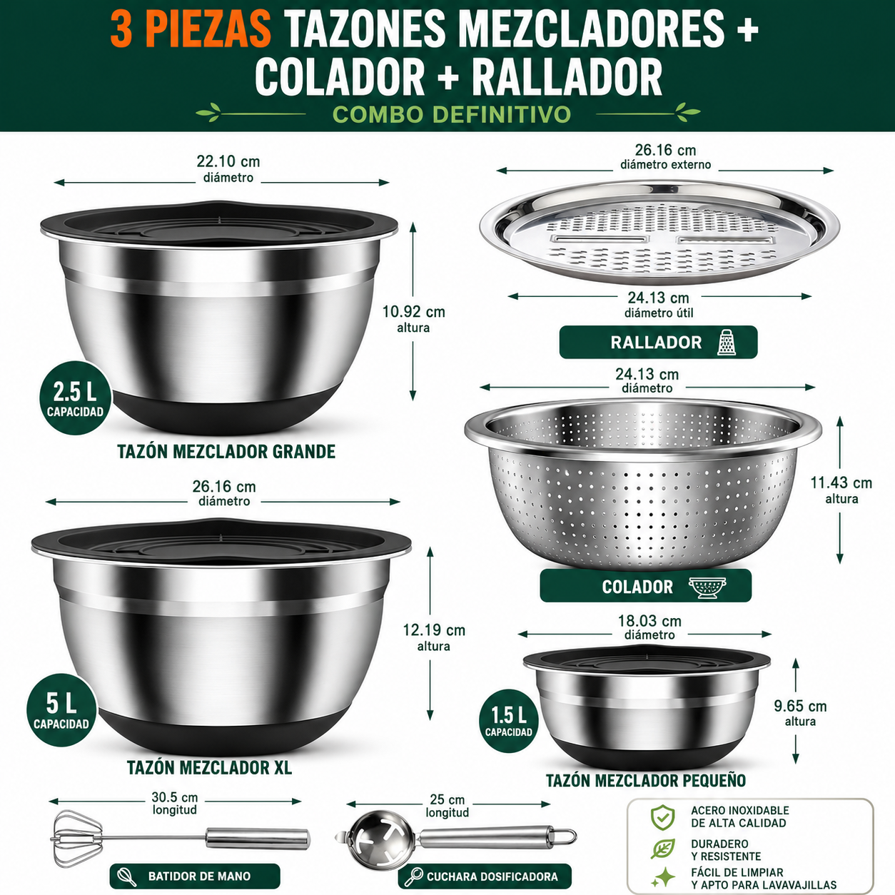 RallaFresh™ | Bowl Escurridor 9 en 1