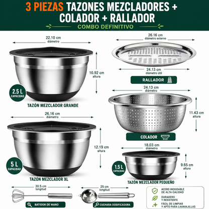 RallaFresh™ | Bowl Escurridor 9 en 1