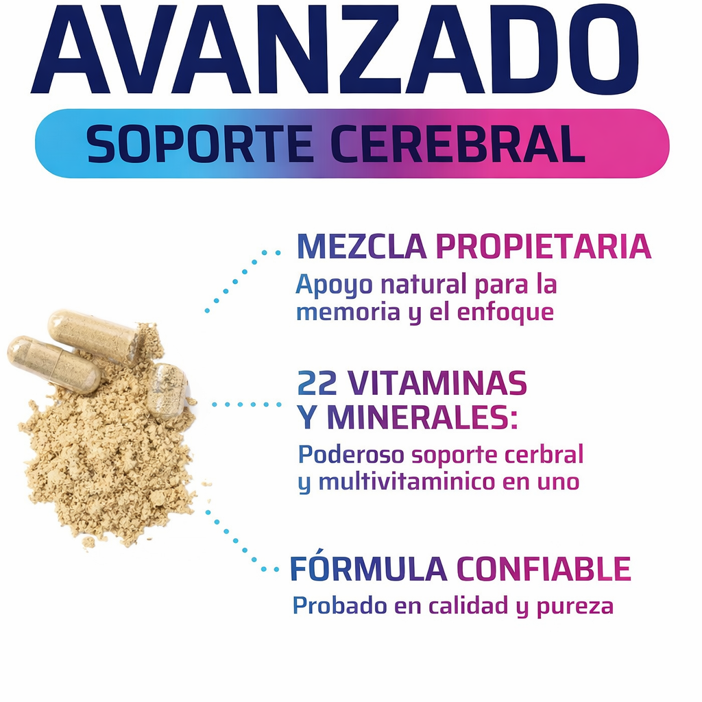 Brain Memory – Suplemento Avanzado para Memoria, Enfoque y Claridad Mental
