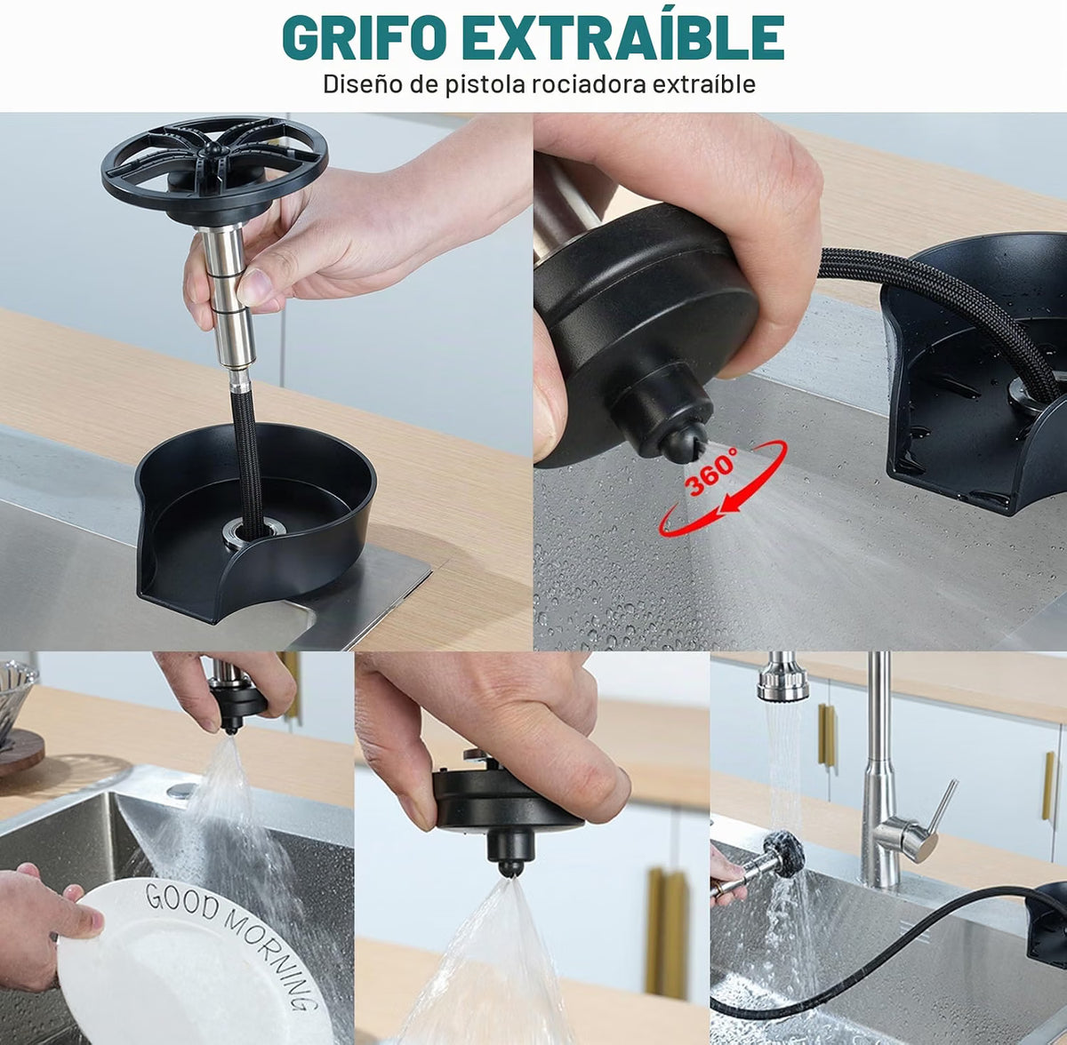 LimpiaJet Pro™ – Enjuagadora de Vasos y Botellas