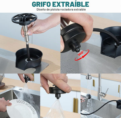 LimpiaJet Pro™ – Enjuagadora de Vasos y Botellas