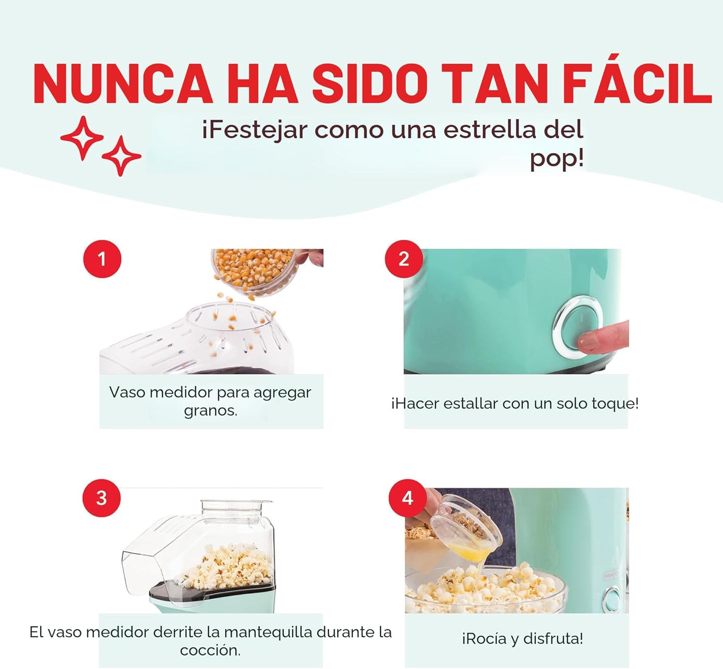 Crispetera Saludable de Aire Caliente