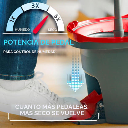 Trapeador 360 Aqua Clean Limpieza Total / incluye Dos Mopas