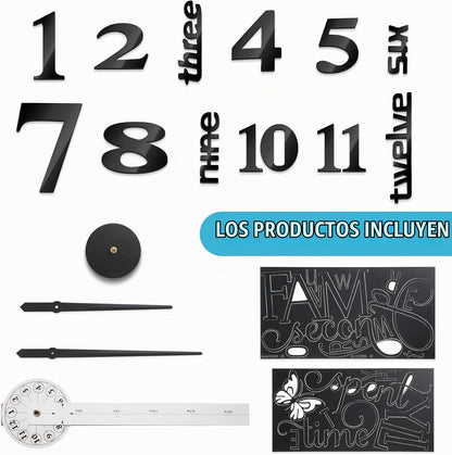 Reloj 3D Decorativo Premium