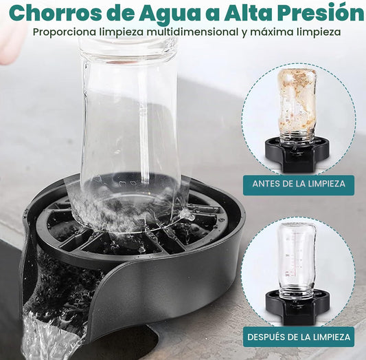 LimpiaJet Pro™ – Enjuagadora de Vasos y Botellas