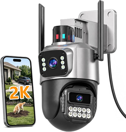 DuoGuard Pro™ – Cámara Exterior de Doble Lente