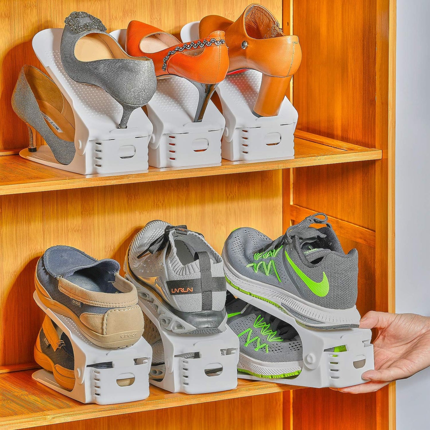 Shoebox Duo™- Organizador Vertical con Altura Ajustable para Todo Tipo de Calzado