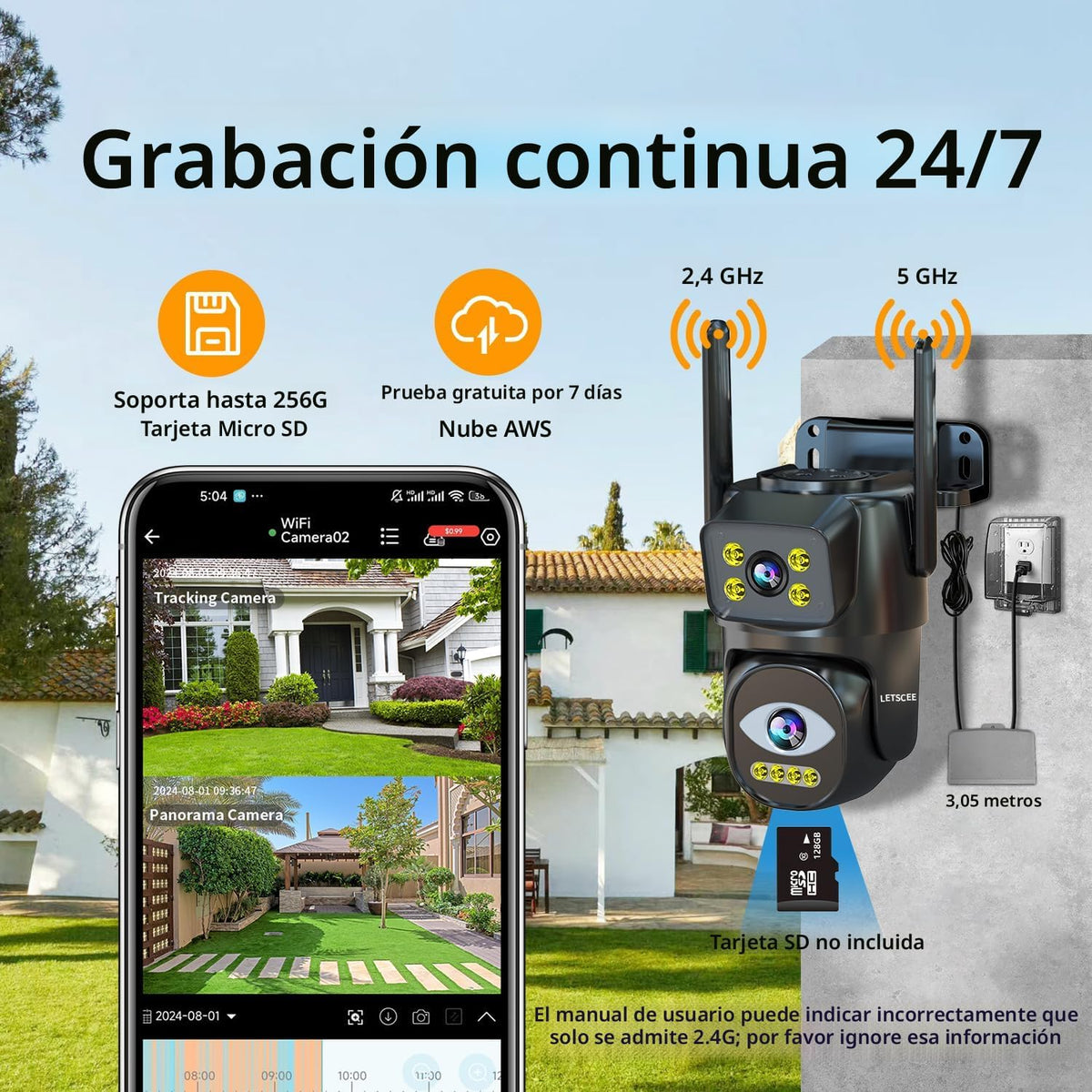 DuoGuard Pro™ – Cámara Exterior de Doble Lente
