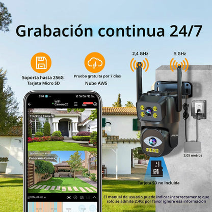 DuoGuard Pro™ – Cámara Exterior de Doble Lente