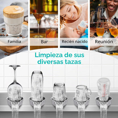 LimpiaJet Pro™ – Enjuagadora de Vasos y Botellas
