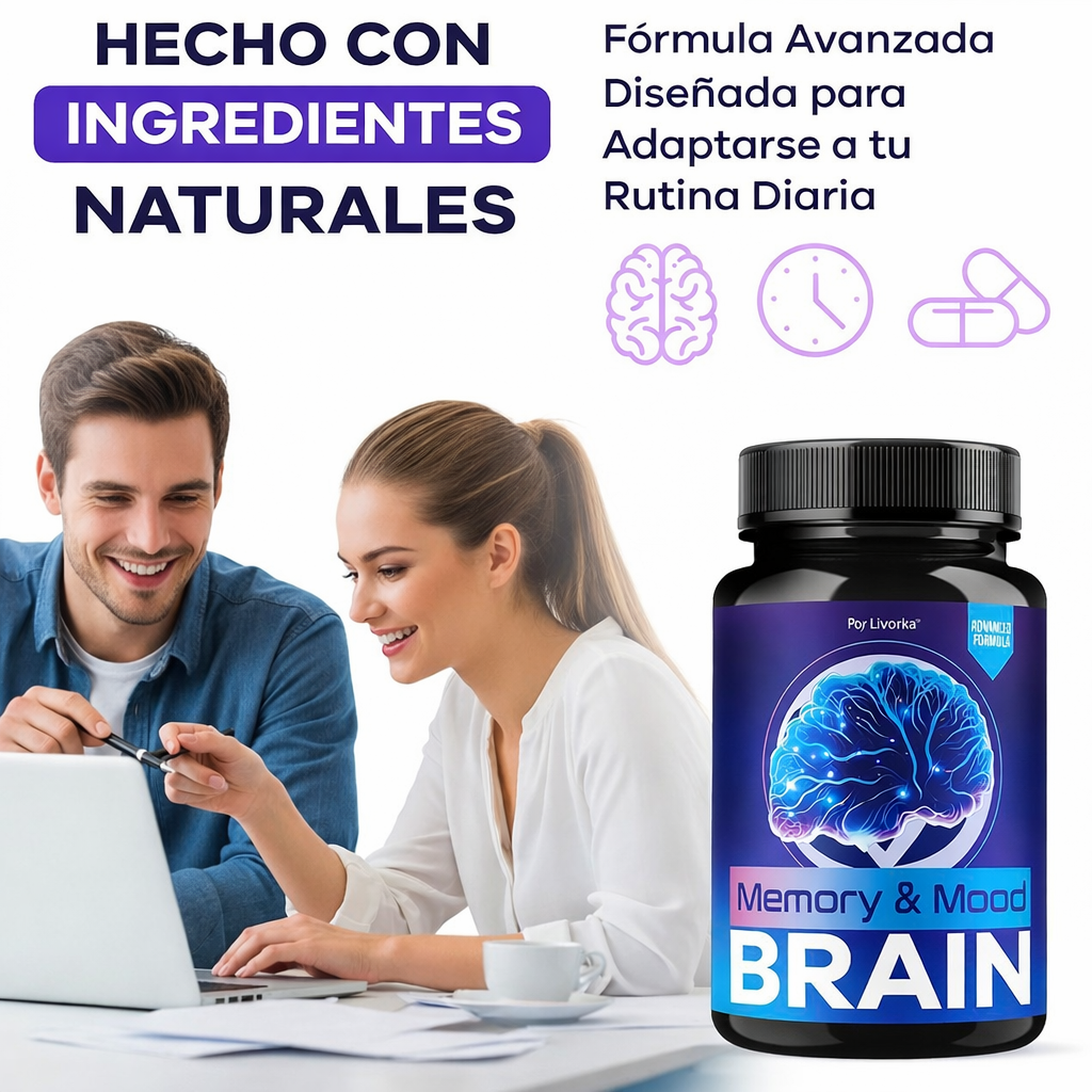 Brain Memory – Suplemento Avanzado para Memoria, Enfoque y Claridad Mental