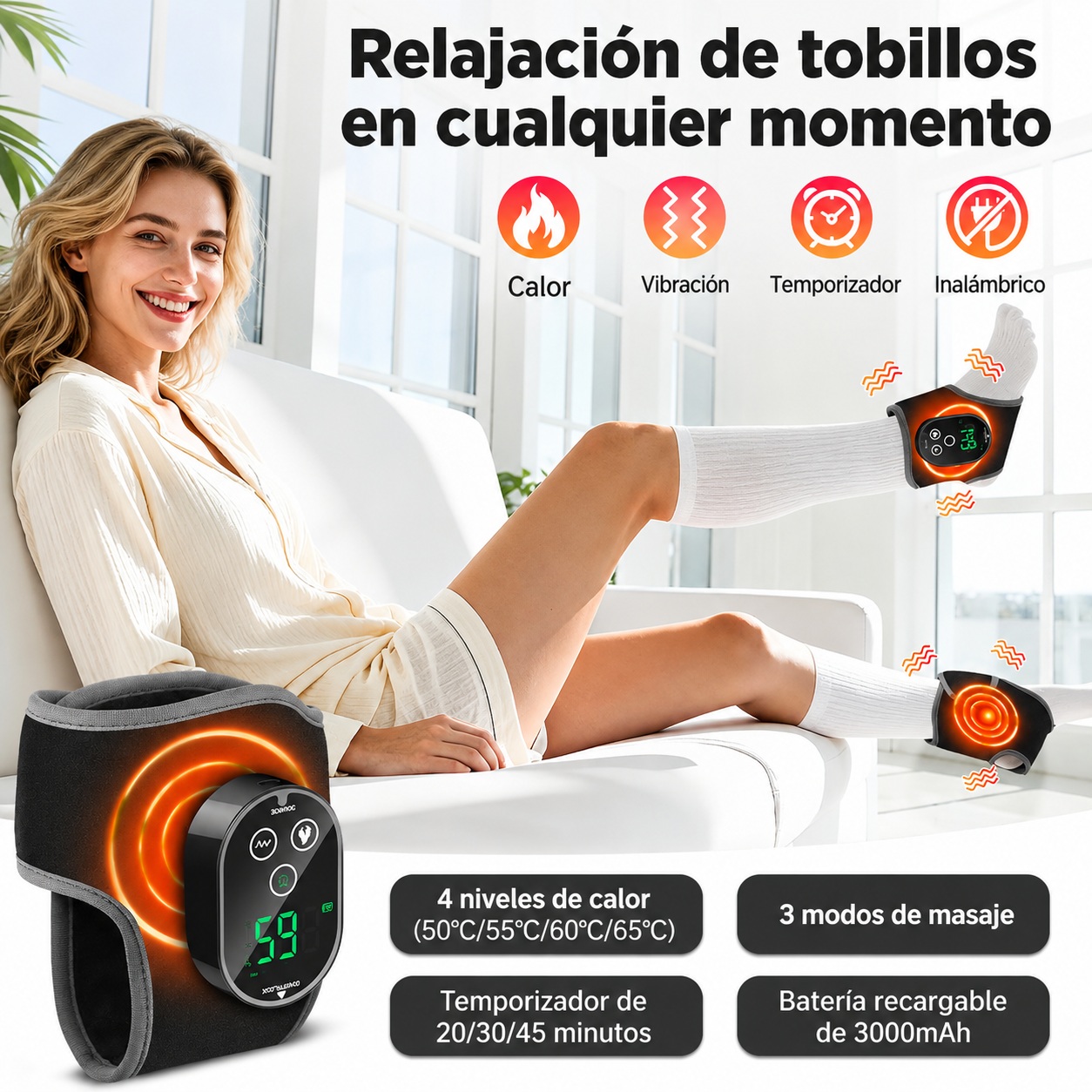 Tobillera Inteligente - Alivio Total Pro