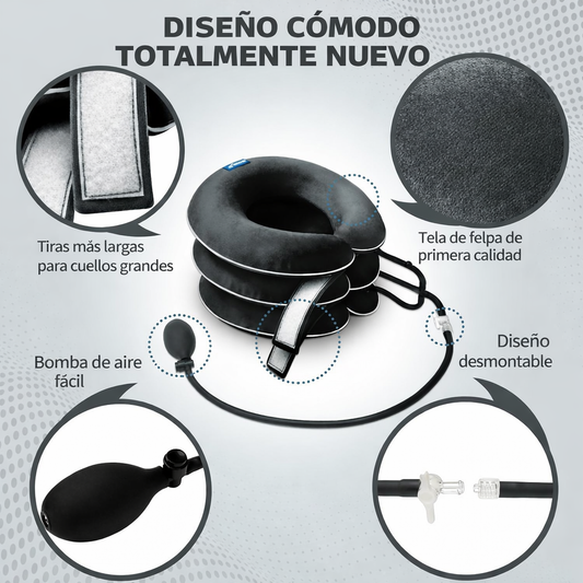 Corrector Cervical Inflable de Alivio Total