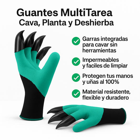 Guantes MultiTarea™- Cava, Planta y Deshierba sin Ensuciarte