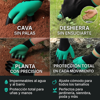 Guantes MultiTarea™- Cava, Planta y Deshierba sin Ensuciarte