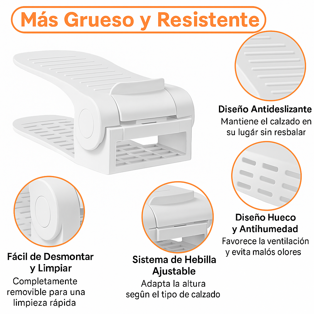 Shoebox Duo™- Organizador Vertical con Altura Ajustable para Todo Tipo de Calzado