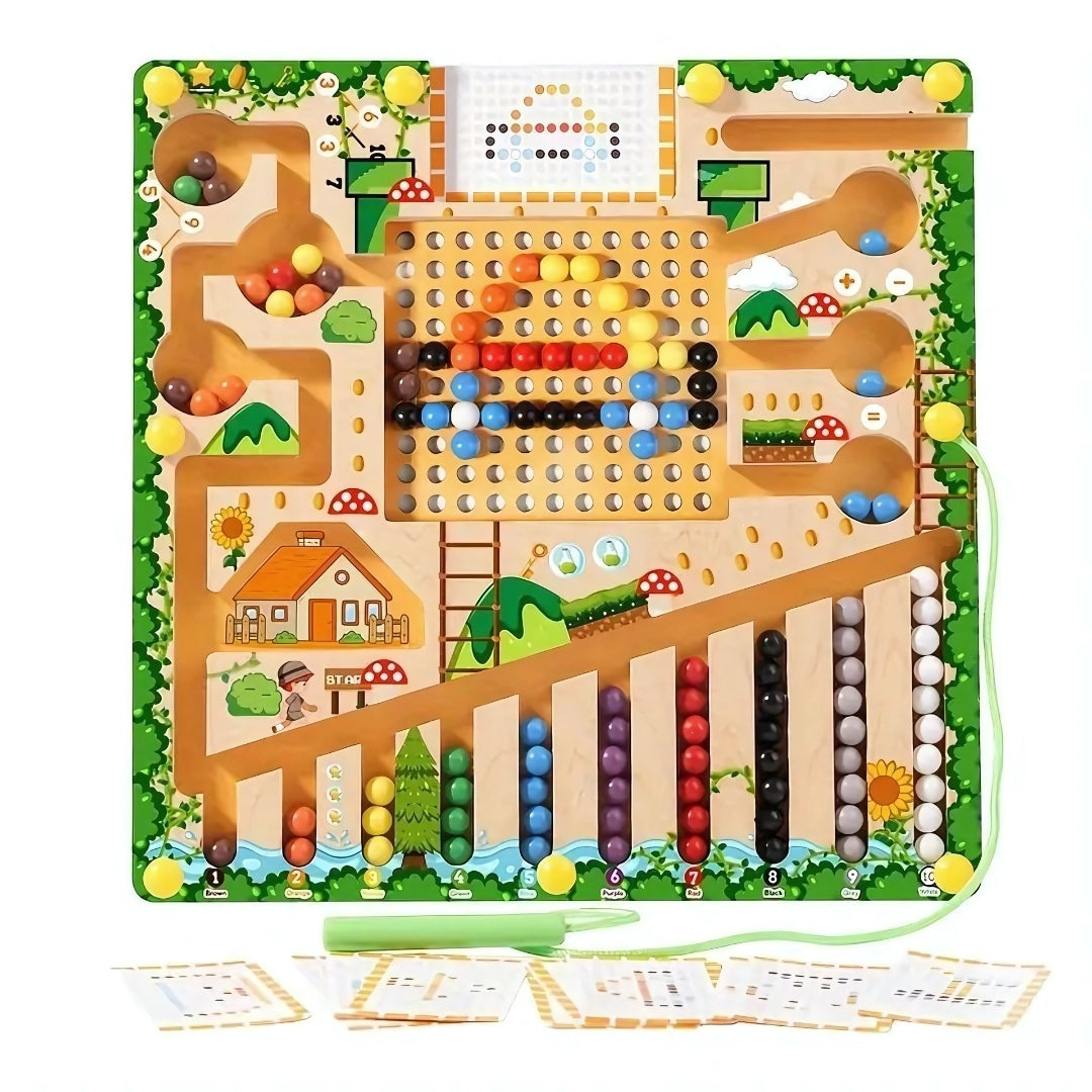 Laberinto Montessori – Juego interactivo para potenciar habilidades motoras y numéricas.