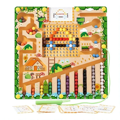 Laberinto Montessori – Juego interactivo para potenciar habilidades motoras y numéricas.