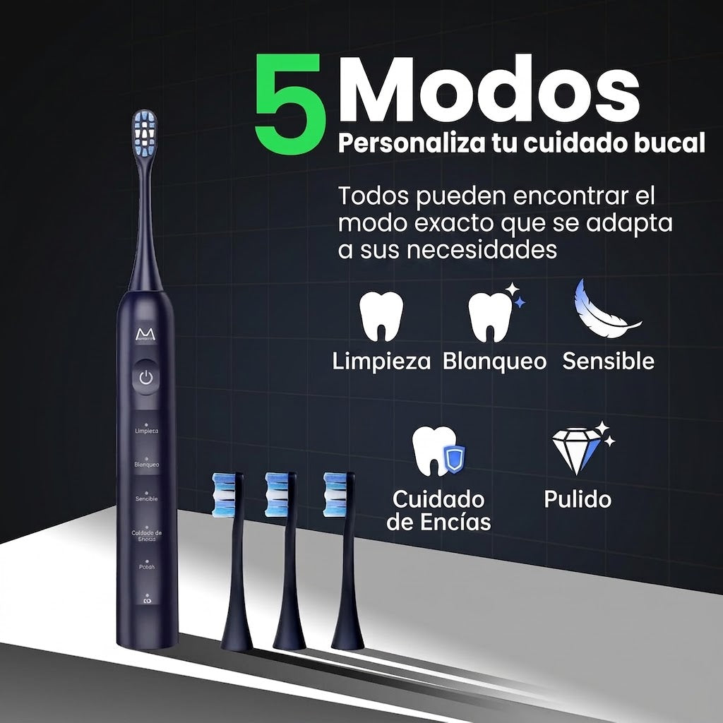 DentaSonic™ – Cepillo Dental Eléctrico Sónico