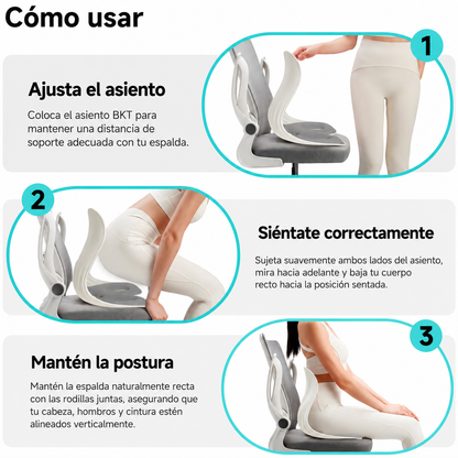 PosturaPro™ - Corrector Lumbar Ergonómico