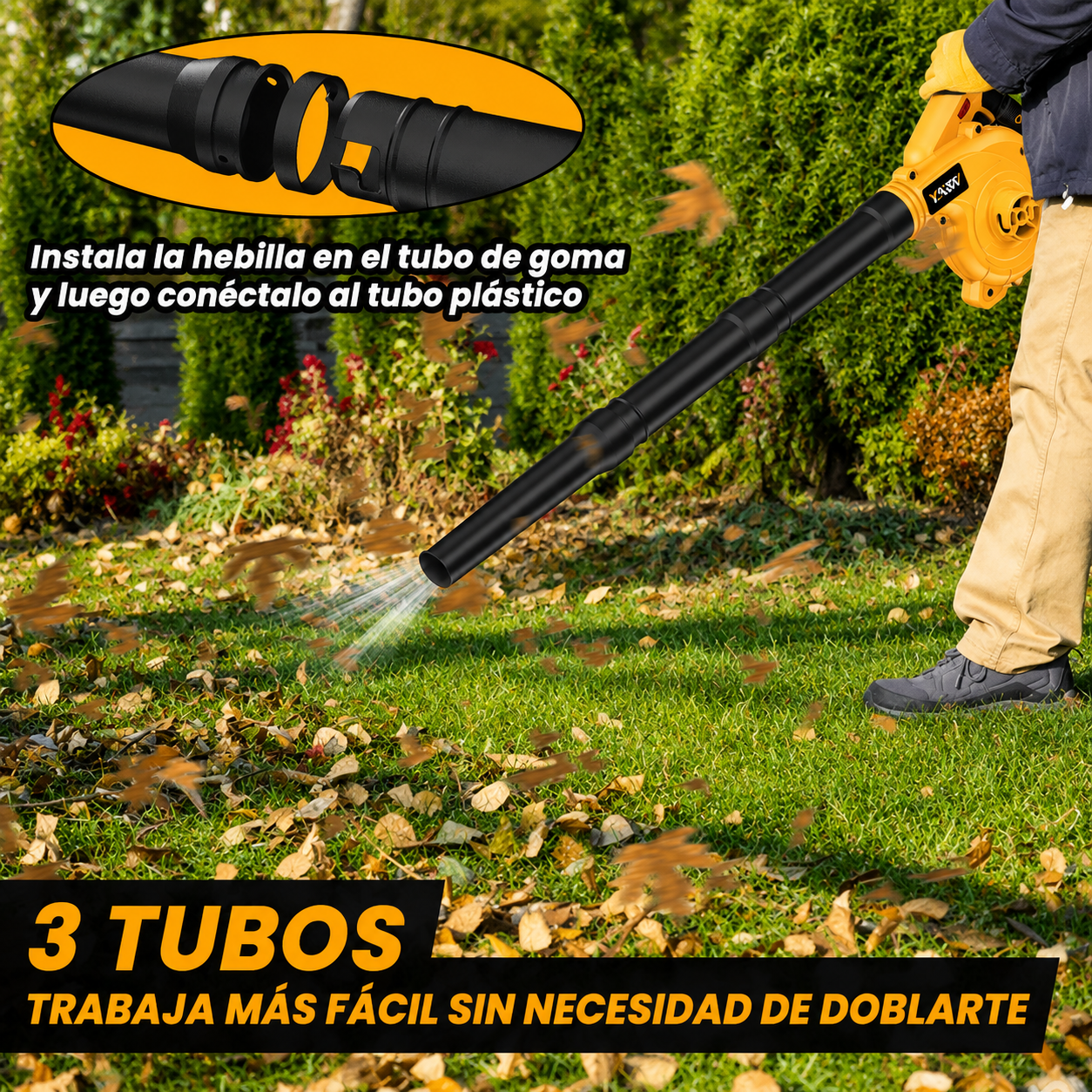 Sopladora Y Aspiradora profesional AirForce™ 6 en 1 con Kit Completo